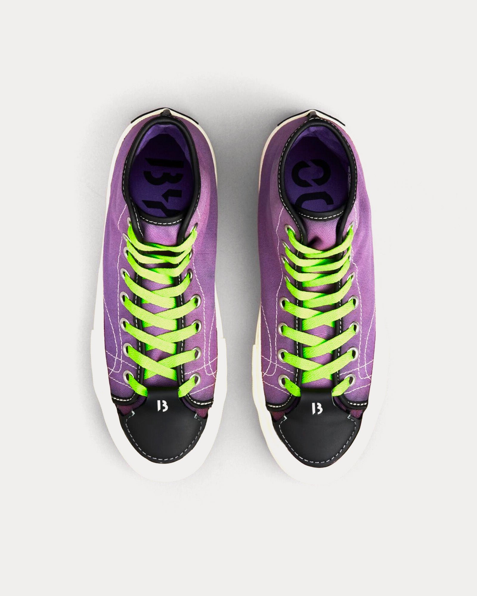 Byredo Byproduct Over Dyed Purple High Top Sneakers - 2