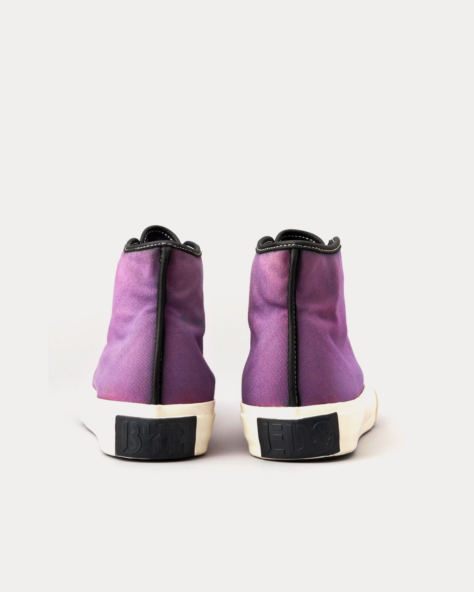 Byredo Byproduct Over Dyed Purple High Top Sneakers - 3