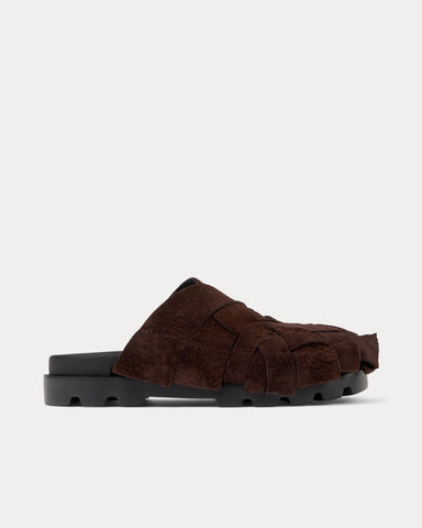 Camper Brutus Nubuck Brown Sandals