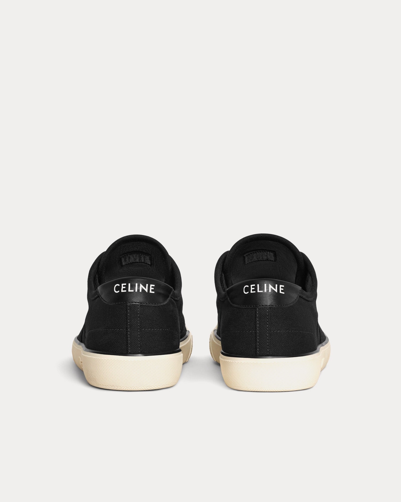 Celine AS-01 Alan Canvas & Calfskin Black Low Top Sneakers - 3