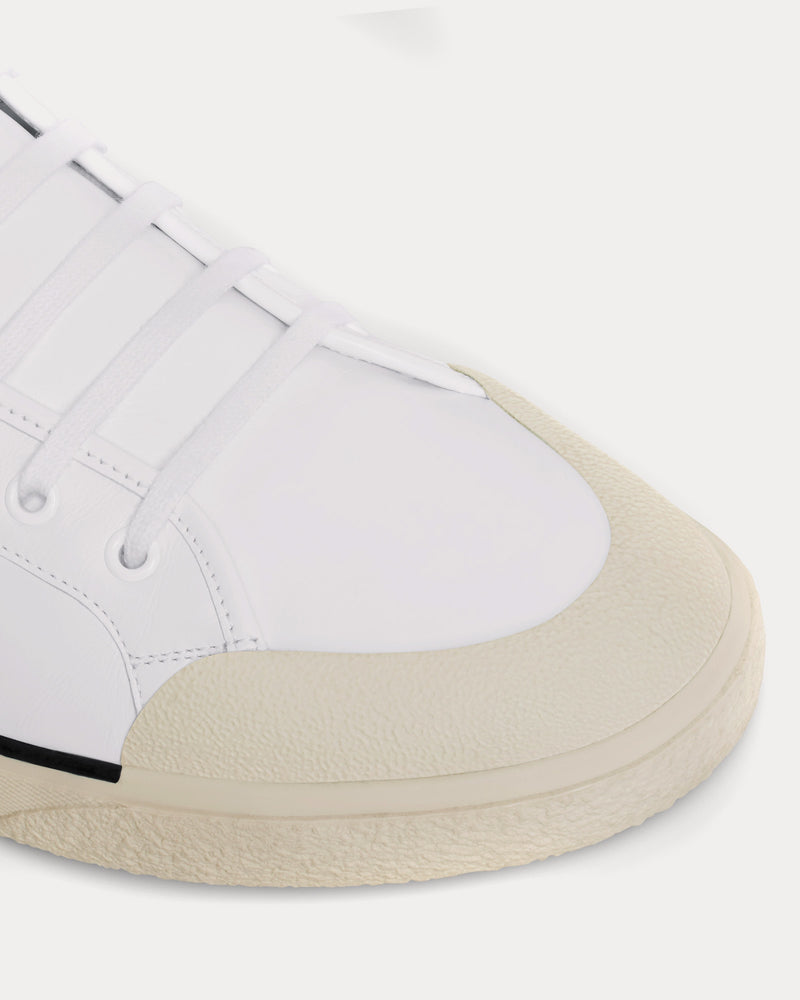 Celine AS-02 Alan Lace-Up Optic White Mid Top Sneakers - 4