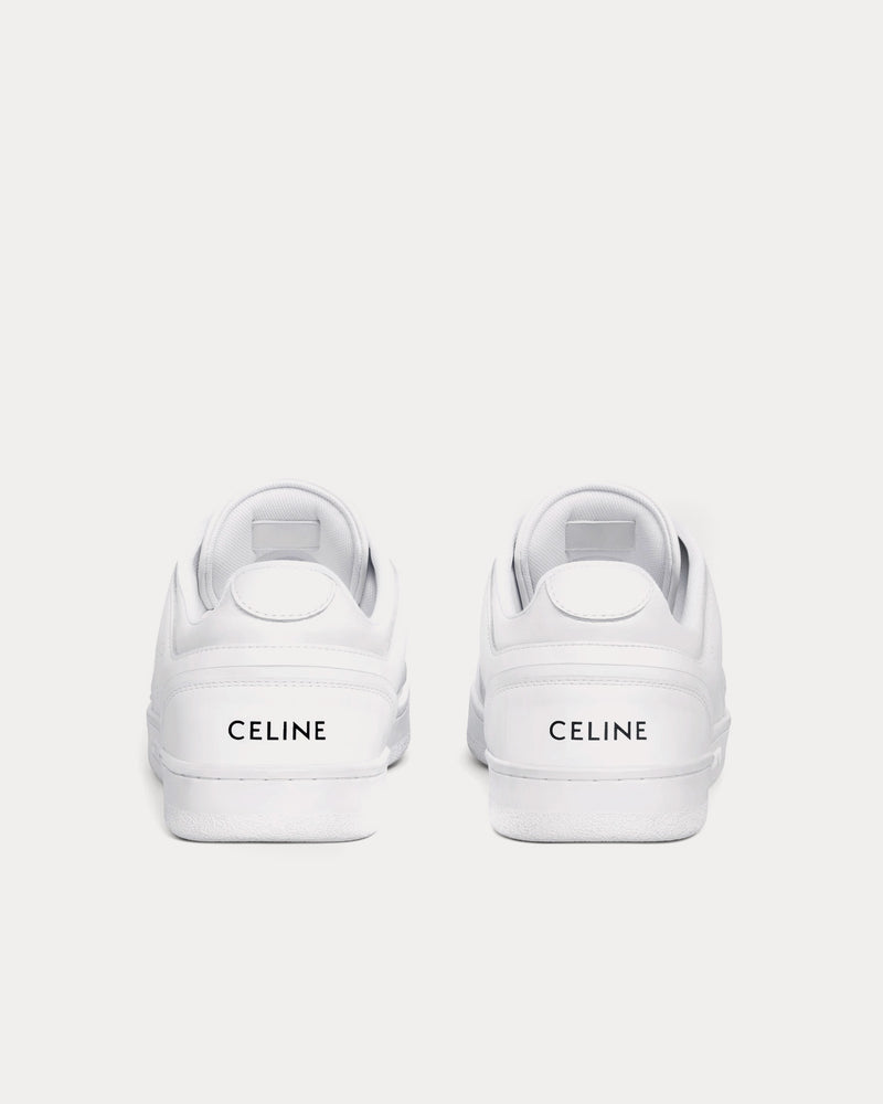 Celine CT-10 Lace-Up Calfskin Optic White Low Top Sneakers - 3