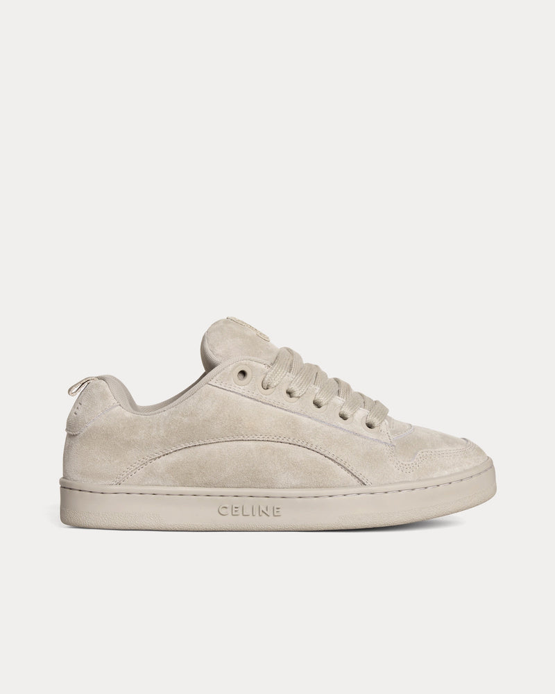 Celine Huntington Suede Calfskin & Mesh Grey Low Top Sneakers - 1