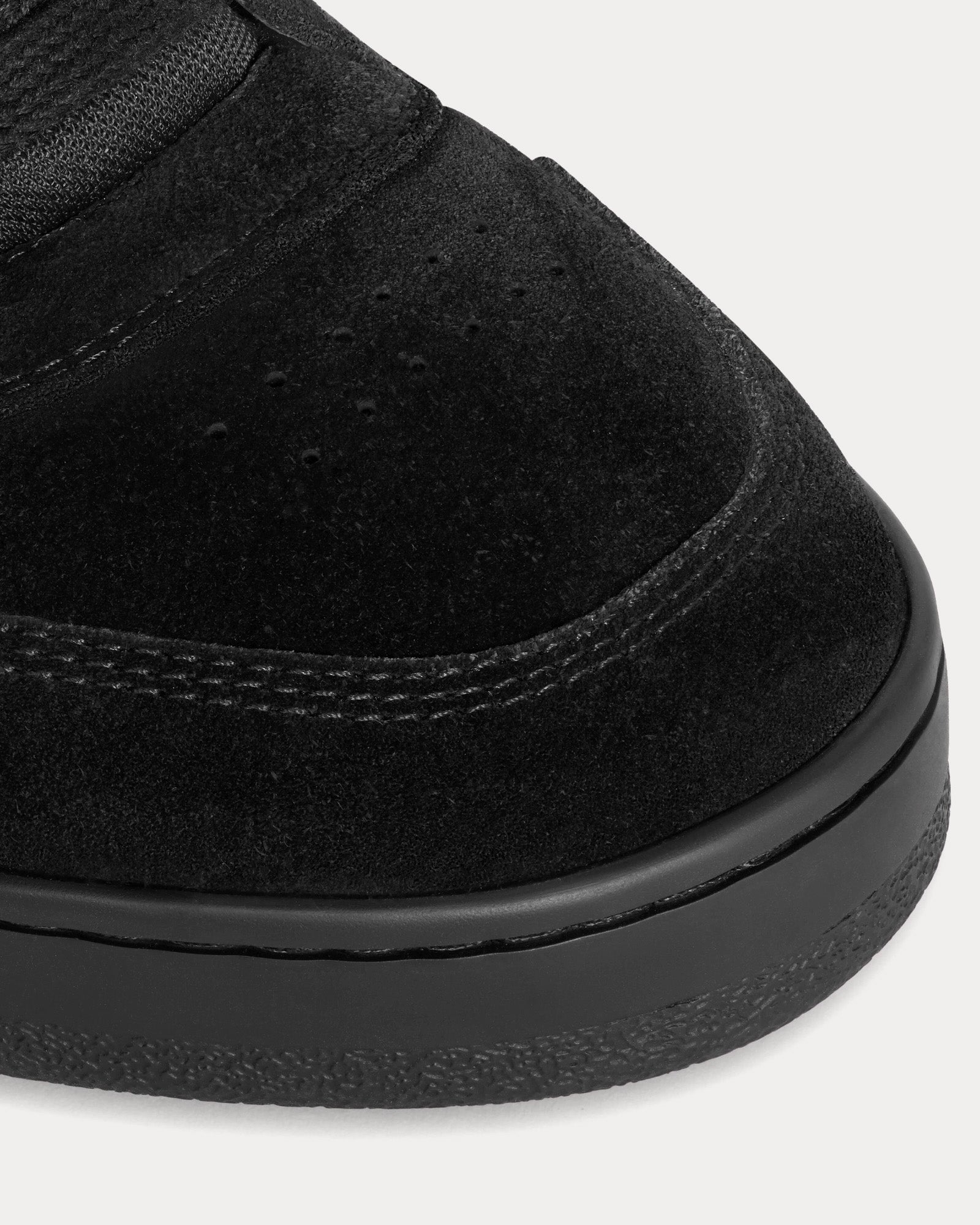 Celine Huntington Suede Calfskin & Mesh Black Low Top Sneakers - 4