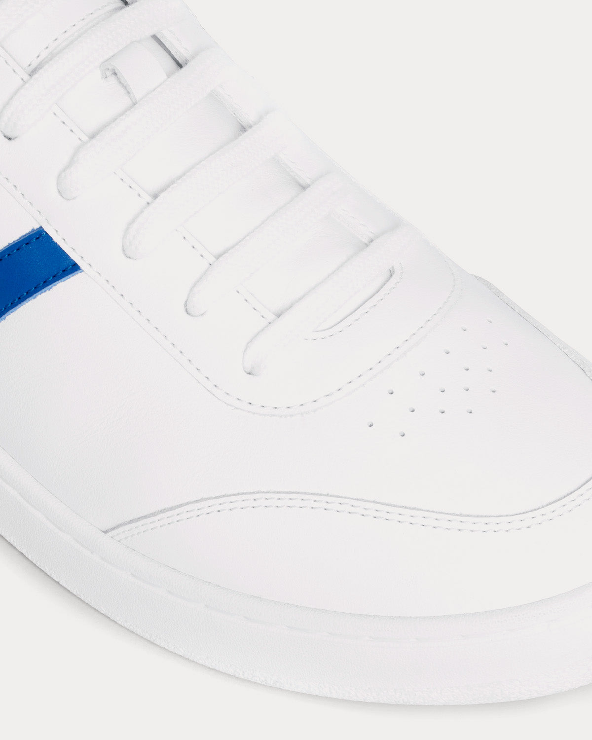 Celine Tennis Calfskin & Laminated Calfskin Optic White / Blue / Red / Silver Low Top Sneakers - 4