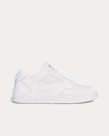 Celine CT-09 Calfskin Leather & Mesh Optic White Low Top Sneakers