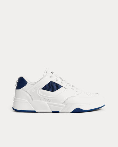 Celine CT-09 Calfskin Leather & Mesh Optic White / Navy Low Top Sneakers