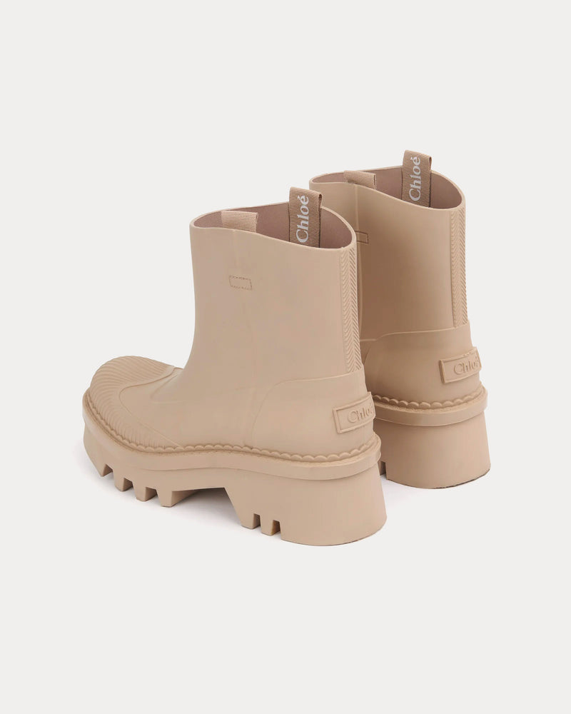 Chloé Raina Rain Beige Rosa Boots - 3