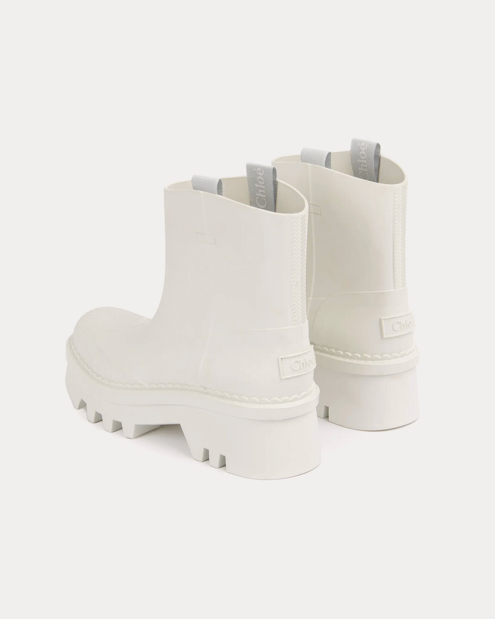 Chloé Raina Rain White Boots - 3