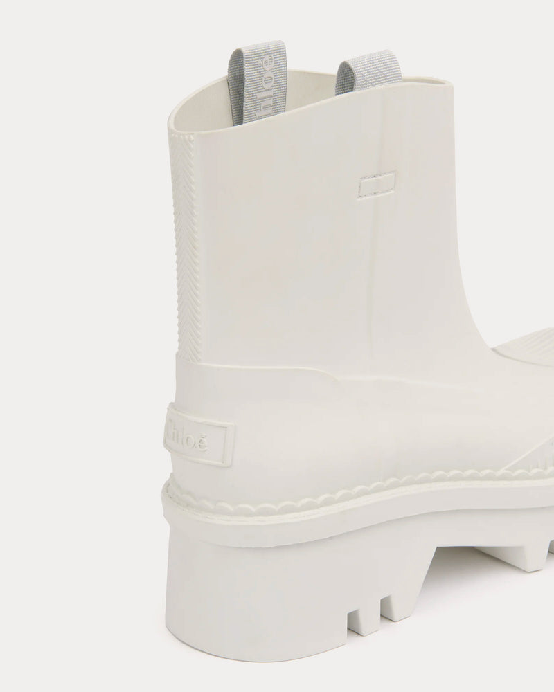 Chloé Raina Rain White Boots - 4