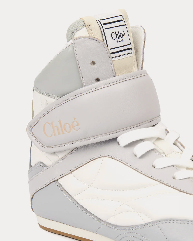 Chloé Chloé Kick Pastel Blue High Top Sneakers - 5