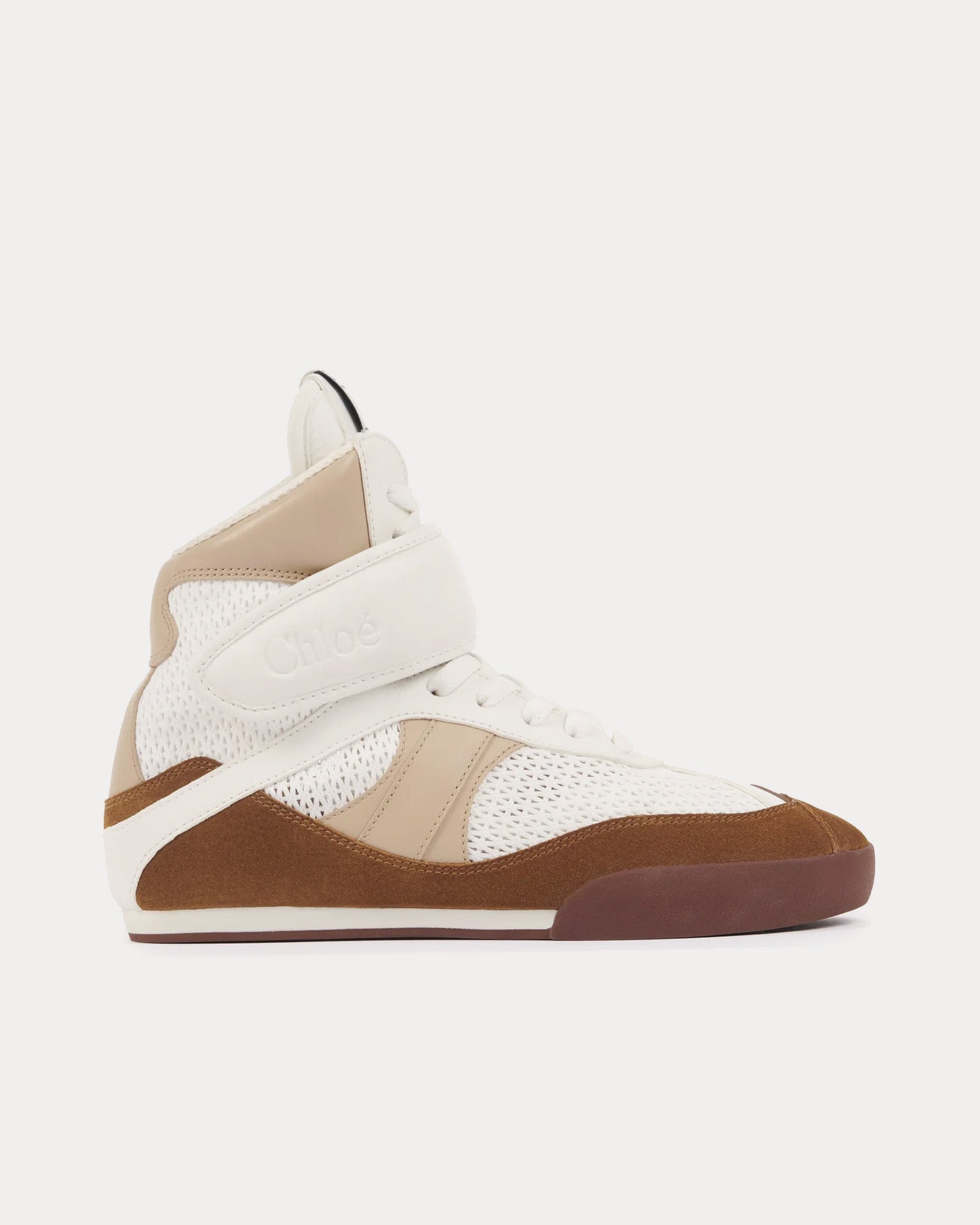 Chloé Chloé Kick Natural Brown High Top Sneakers - 1