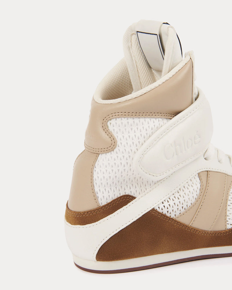 Chloé Chloé Kick Natural Brown High Top Sneakers - 3