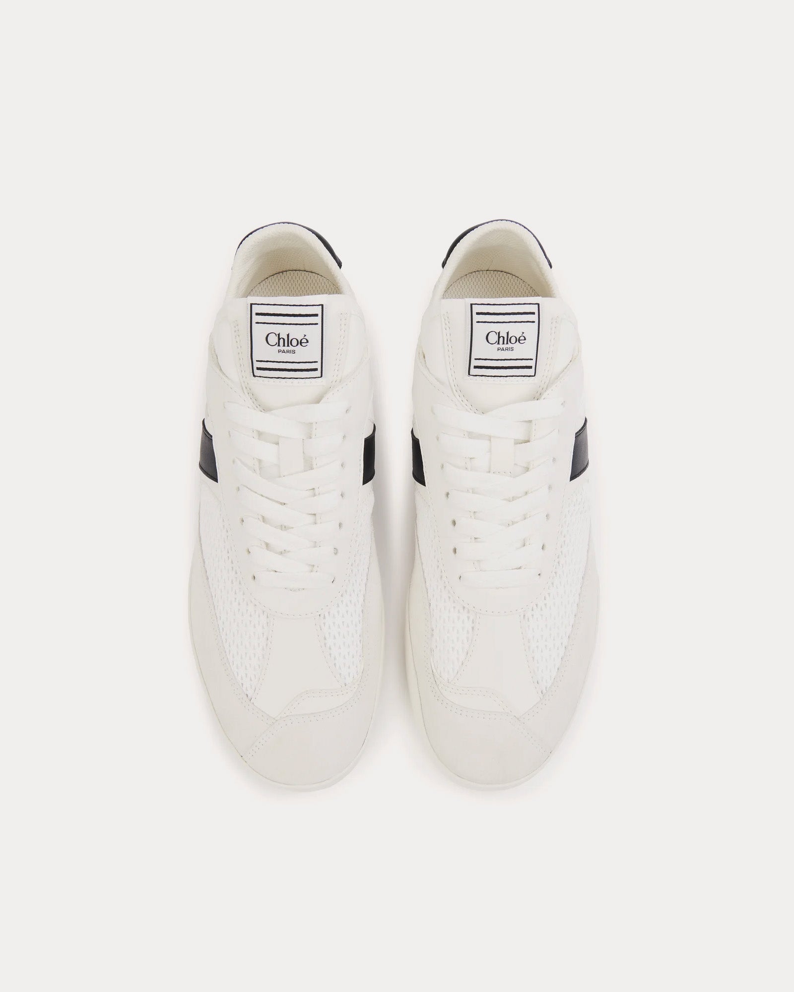 Chloé Chloé Kick White / Black Low Top Sneakers - 2