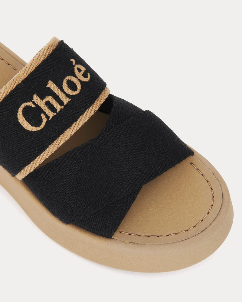 Chloé Mila Beige / Black Slides - 3