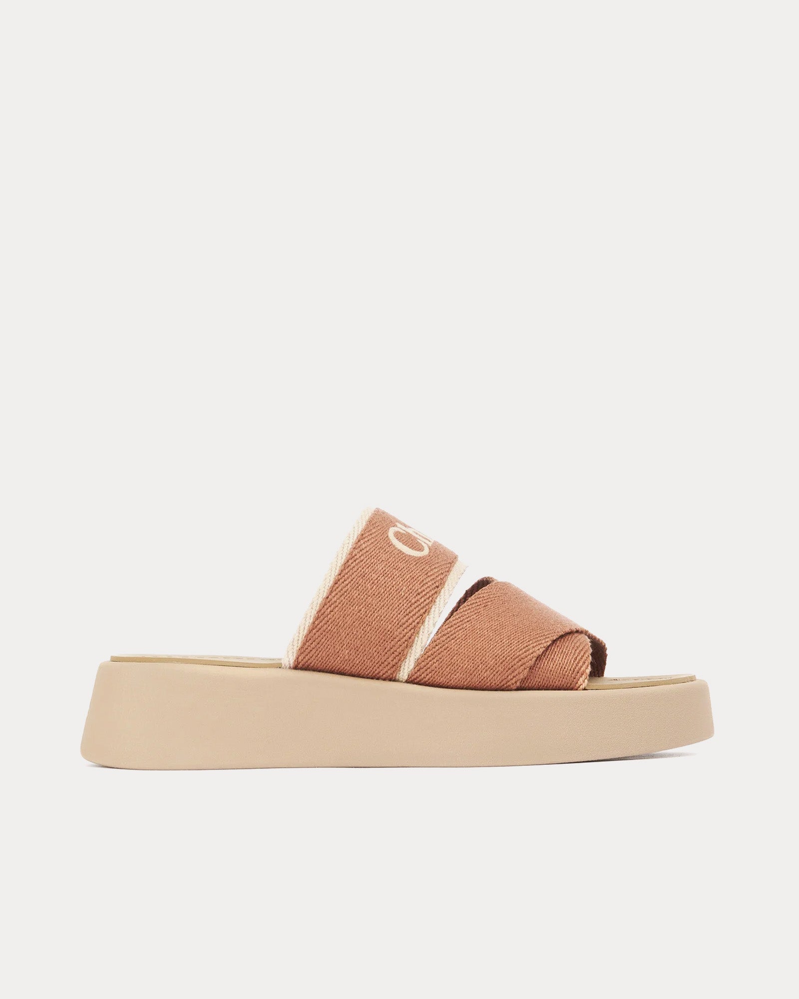 Chloé Mila Brown Delight Slides - 1