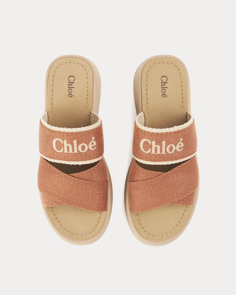 Chloé Mila Brown Delight Slides - 2