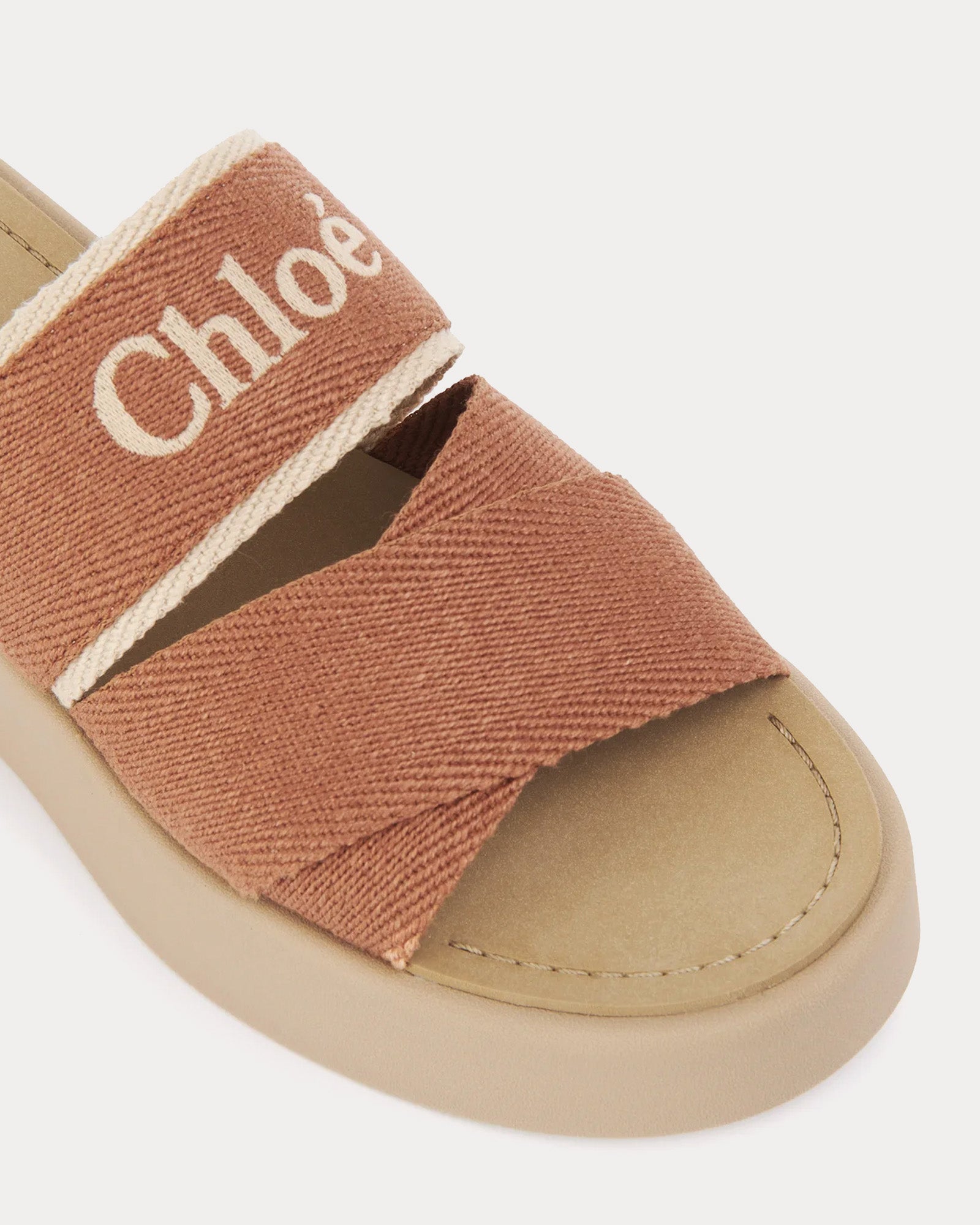 Chloé Mila Brown Delight Slides - 3