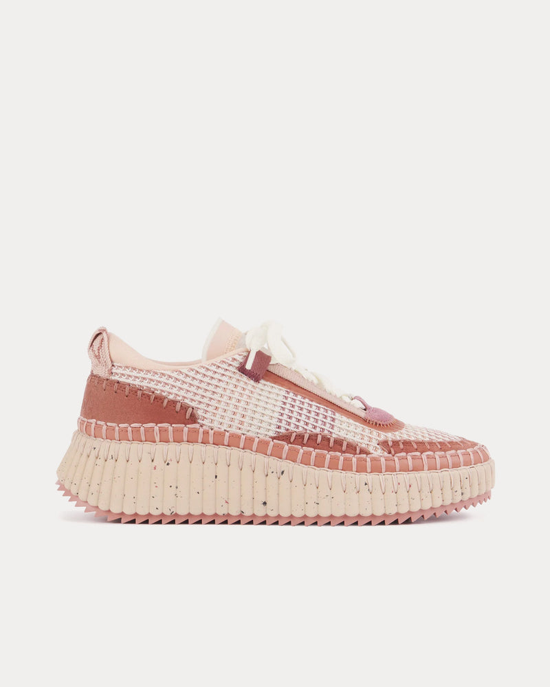 Chloé Nama Blooming Rose Low Top Sneakers - 1