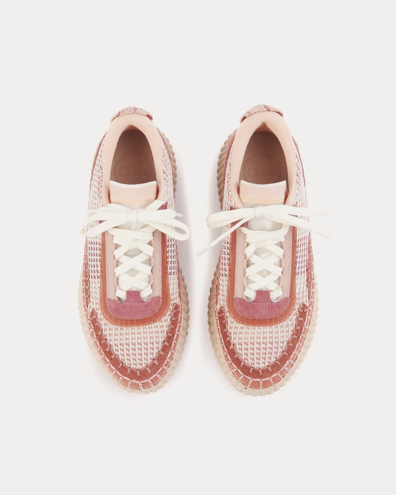 Chloé Nama Blooming Rose Low Top Sneakers - 2