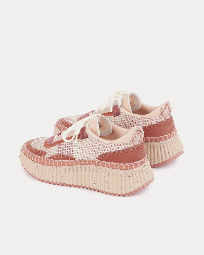 Chloé Nama Blooming Rose Low Top Sneakers - 3