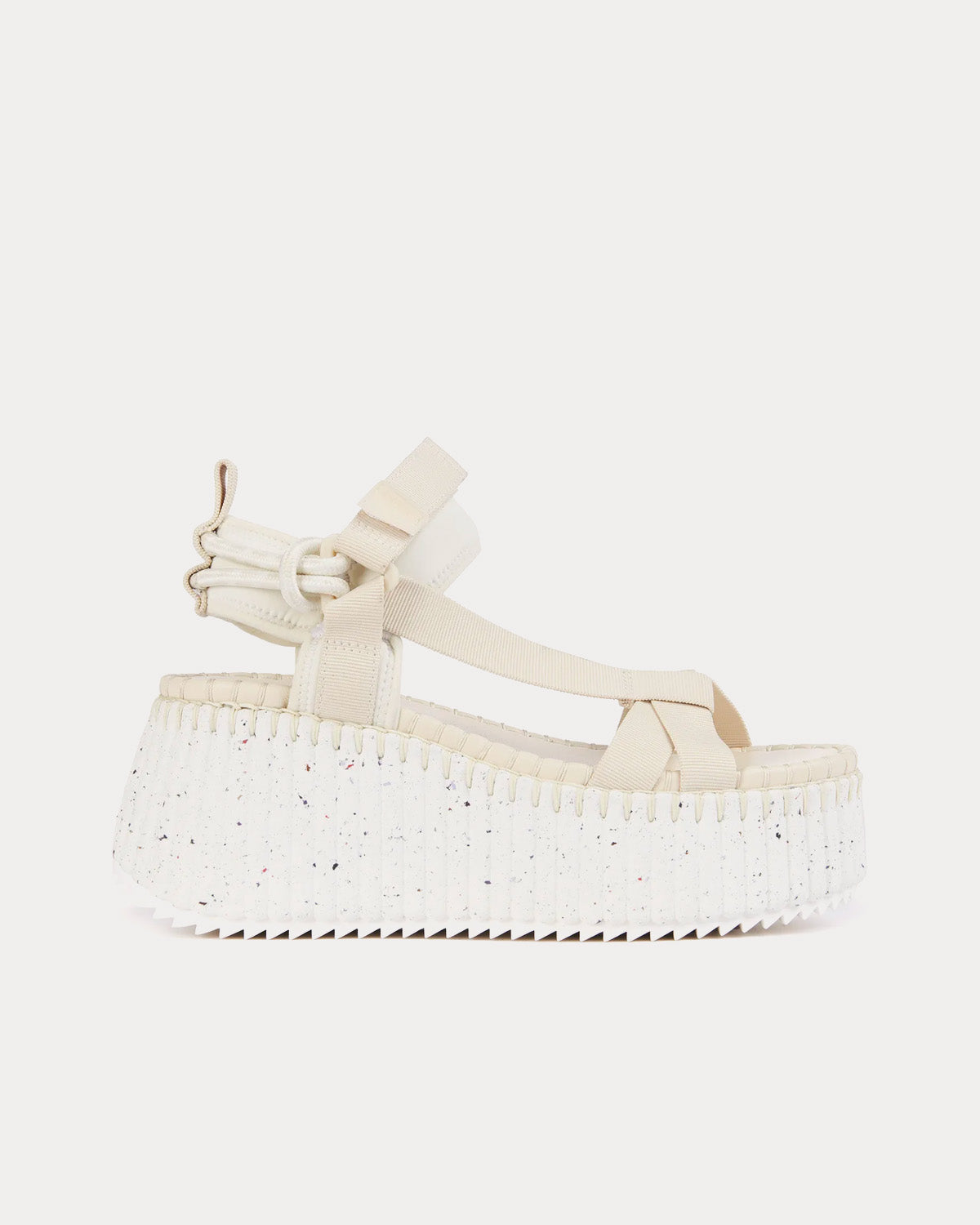 Chloé Nama Wedge Natural Sandals - 1