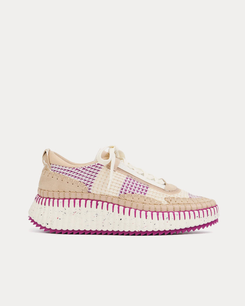 Chloé Nama Wild Purple Low Top Sneakers - 1