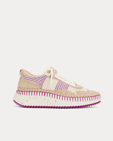 Chloé Nama Wild Purple Low Top Sneakers