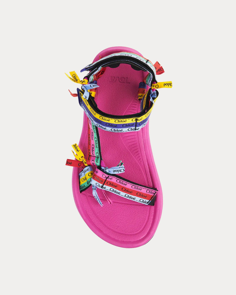 Chloé x Teva Hurricane XLT2 Ampsole Pink / Multicolour Flat Sandals - 2