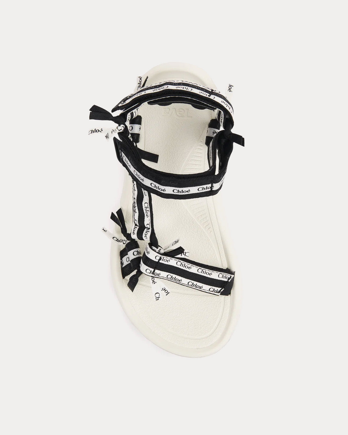 Chloé x Teva Hurricane XLT2 Ampsole White / Black Flat Sandals - 2