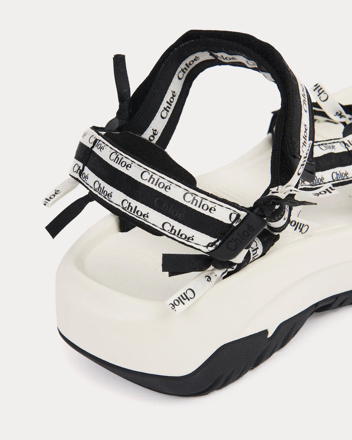 Chloé x Teva Hurricane XLT2 Ampsole White / Black Flat Sandals - 4