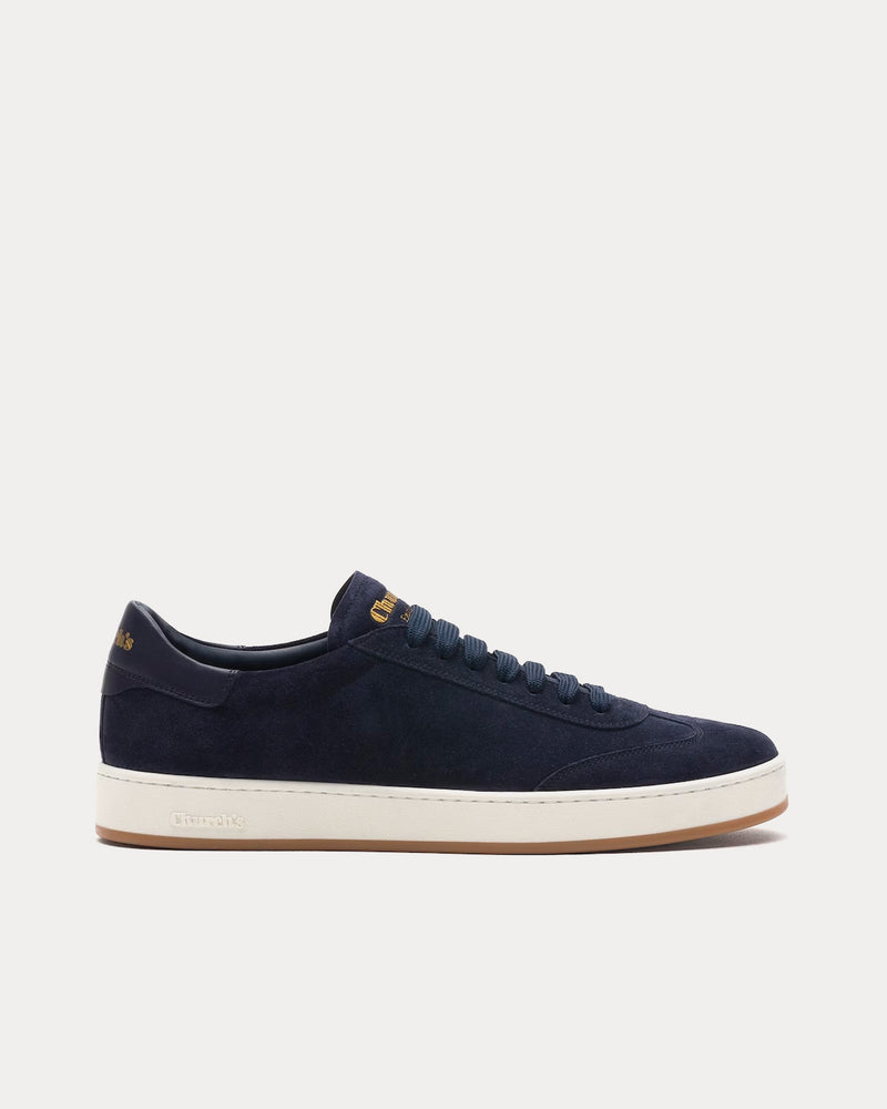 Church's Largs 2 Soft Suede Blue Low Top Sneakers - 1