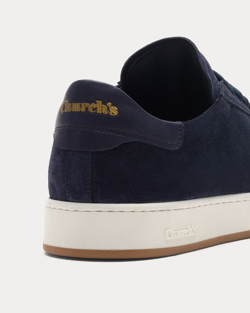 Church's Largs 2 Soft Suede Blue Low Top Sneakers - 4