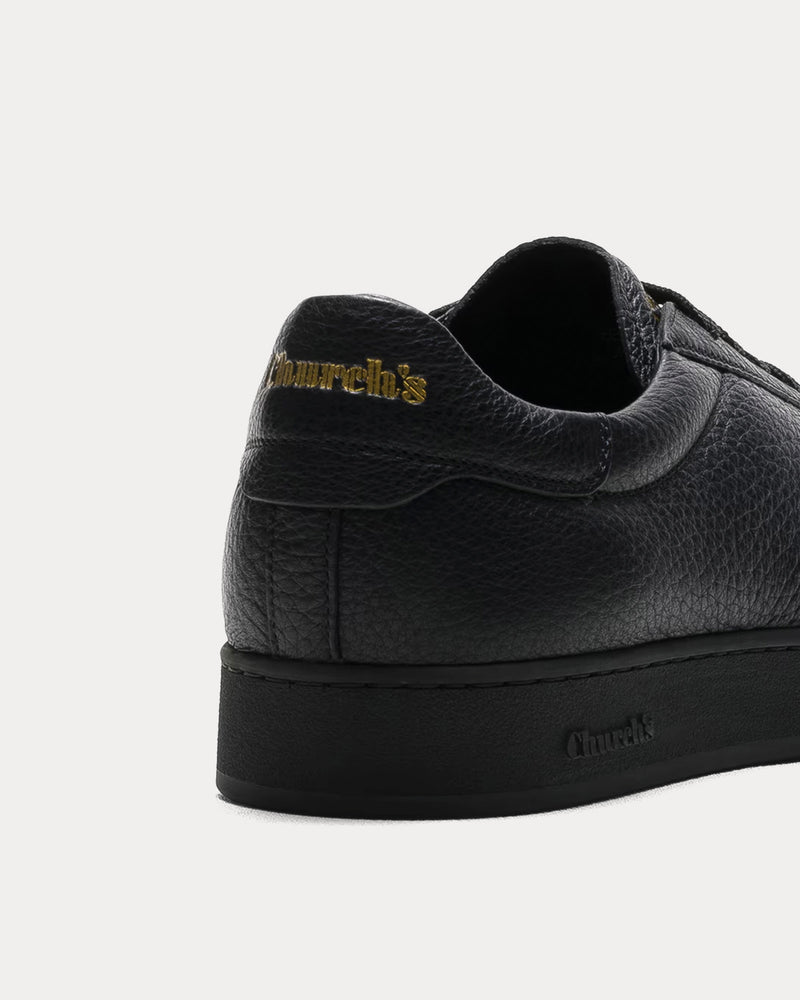 Church's Largs Deerskin Black Low Top Sneakers - 3