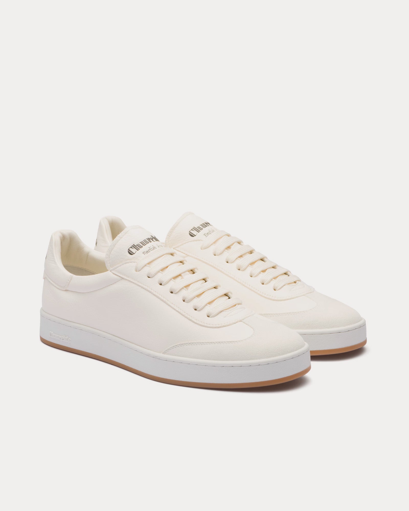 Church's Largs Deerskin & Suede Ivory Low Top Sneakers - 3