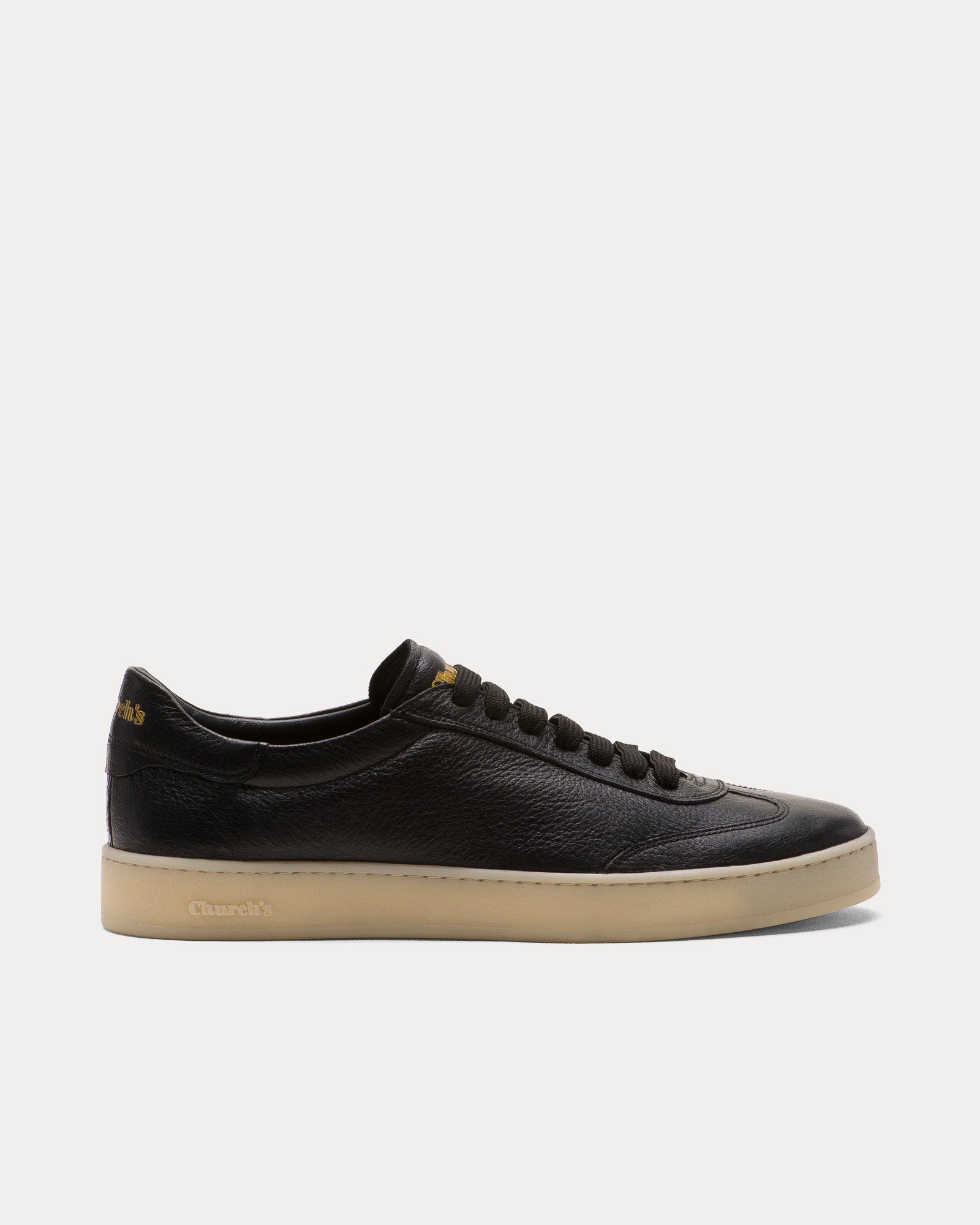 Church's Largs Deerskin Black Low Top Sneakers - 1