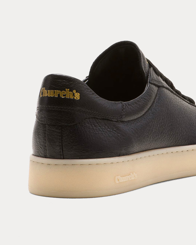 Church's Largs Deerskin Black Low Top Sneakers - 4