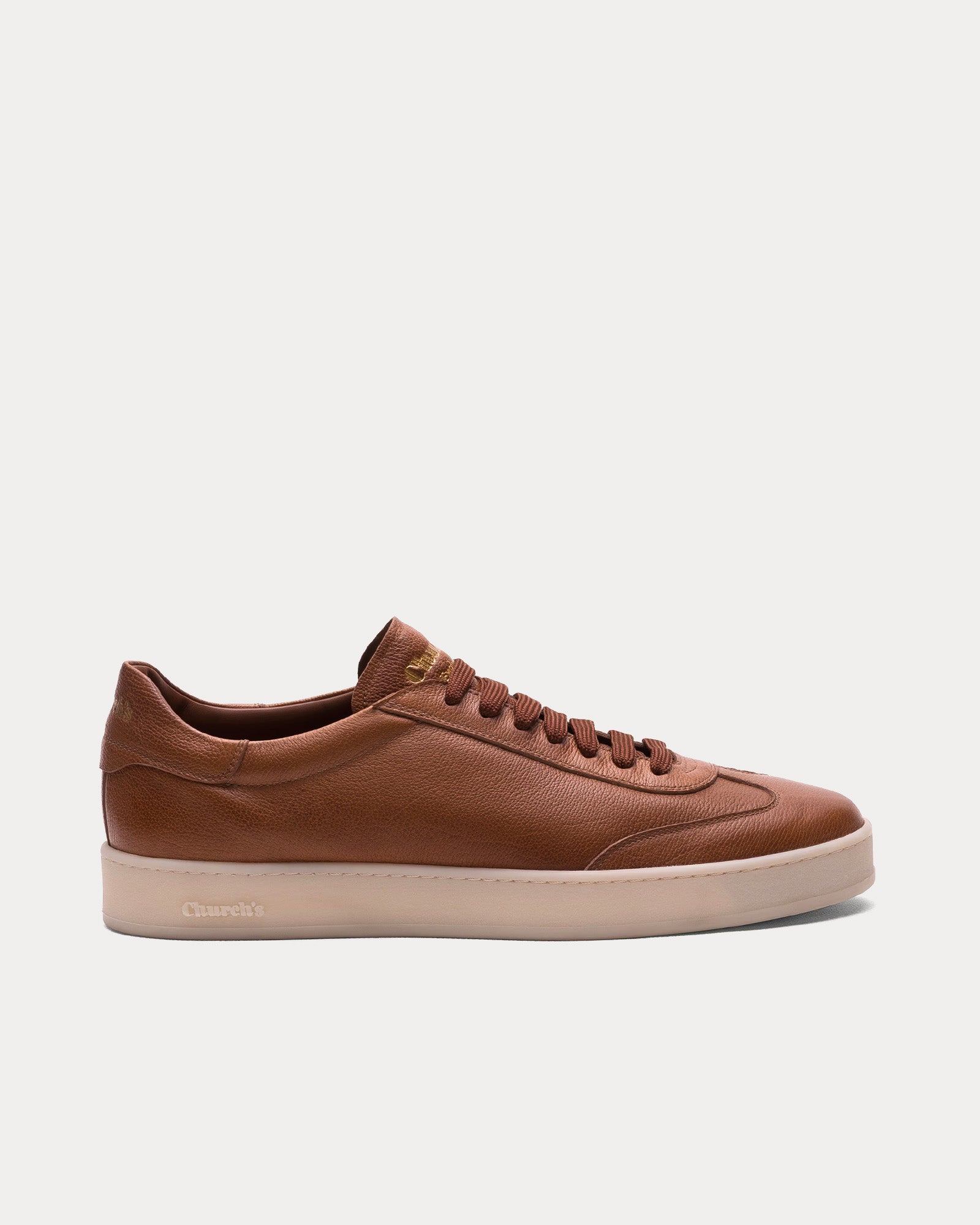 Church's Largs Grain Calskin Walnut Low Top Sneakers - 1