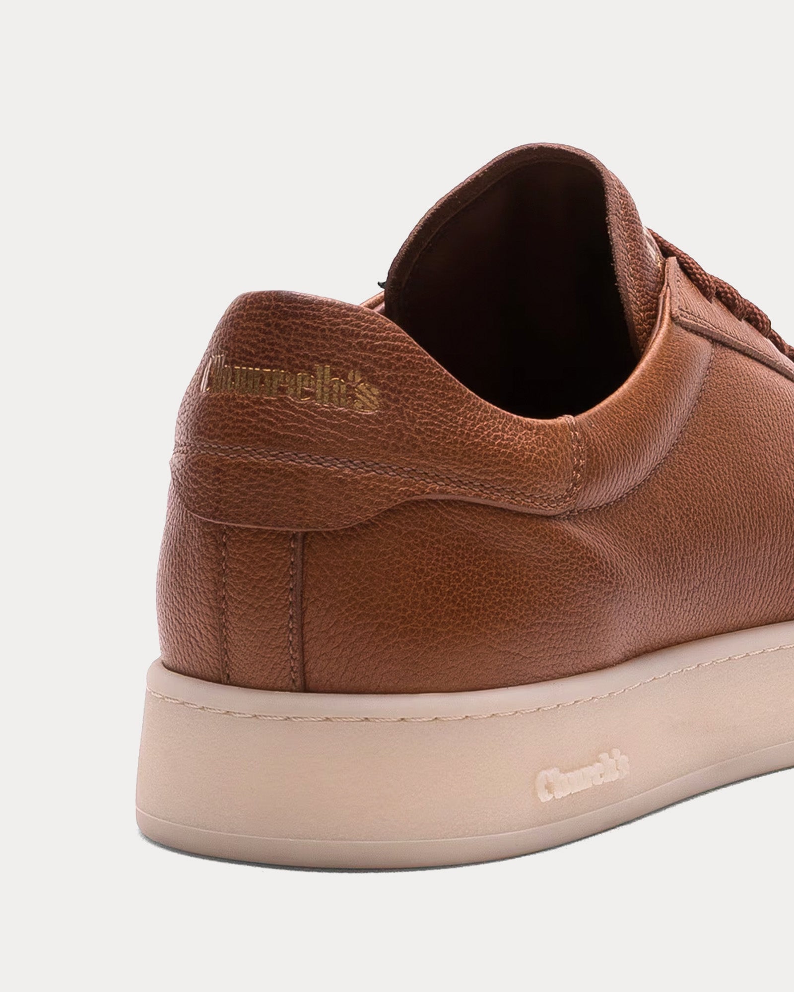 Church's Largs Grain Calskin Walnut Low Top Sneakers - 4