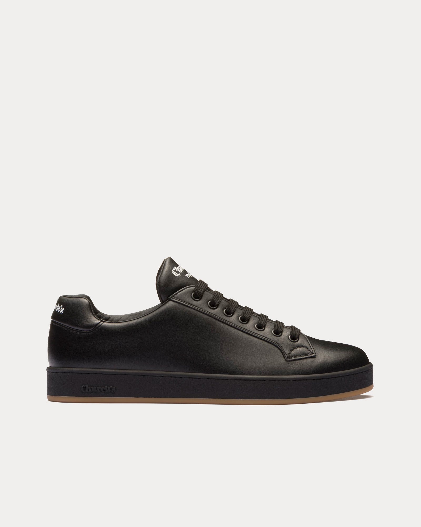 Church's Ludlow Soft Calf Leather Black / Black Low Top Sneakers - 1