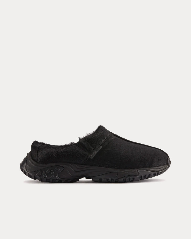 Clarks x Martine Rose Pony Hair Black Clogs - 1