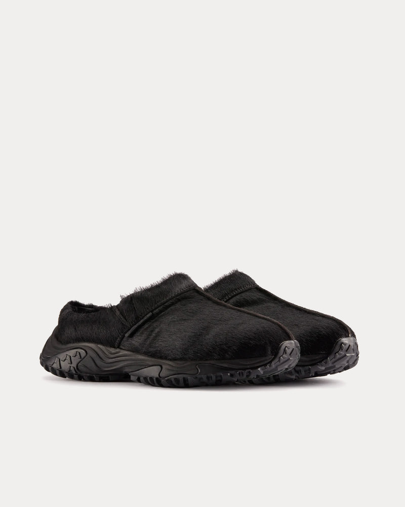 Clarks x Martine Rose Pony Hair Black Clogs - 3