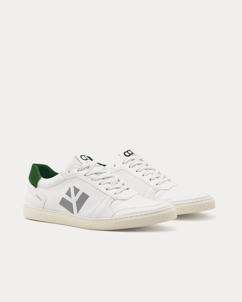 COG Topsy White / Green Low Top Sneakers - 2