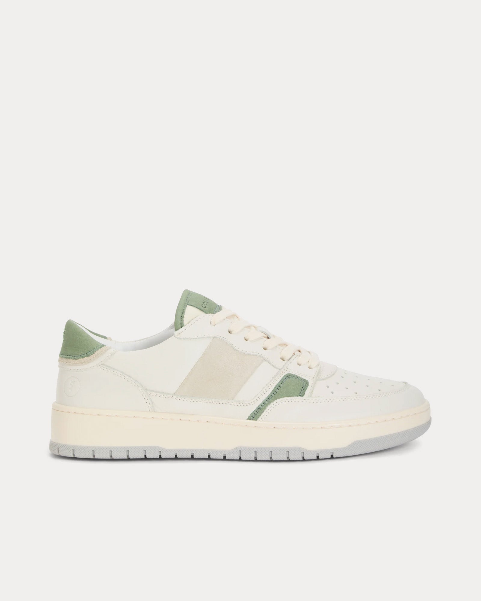 Collegium Pillar Alpha Leather & Suede Sage Low Top Sneakers - 1