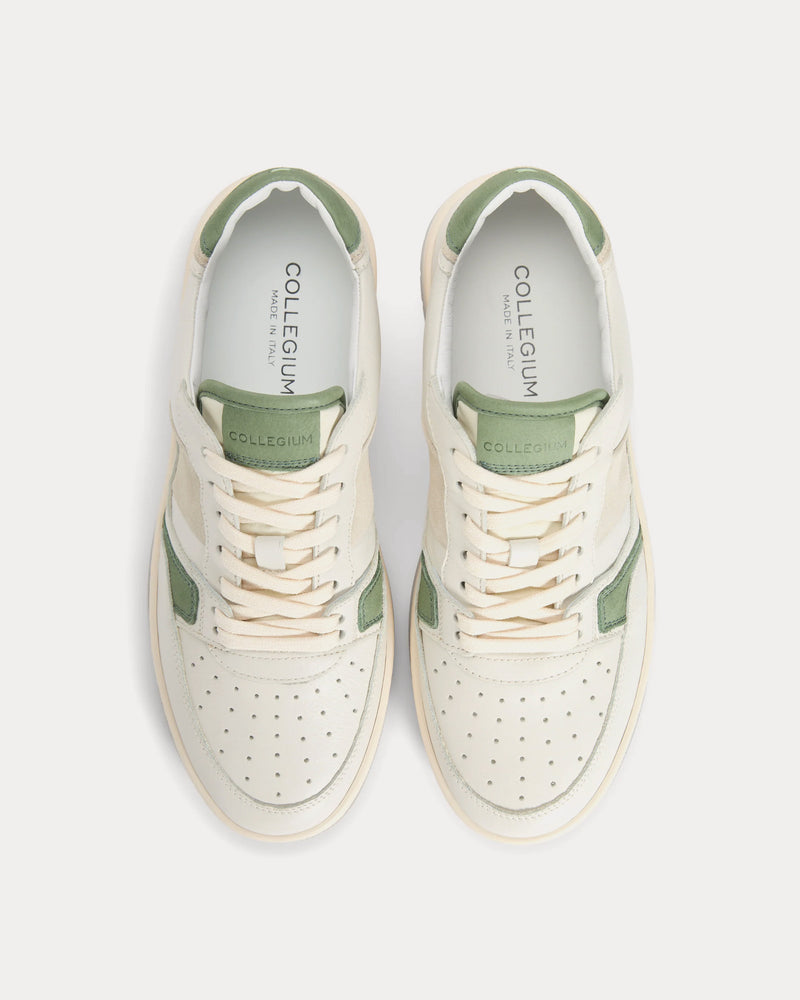 Collegium Pillar Alpha Leather & Suede Sage Low Top Sneakers - 2