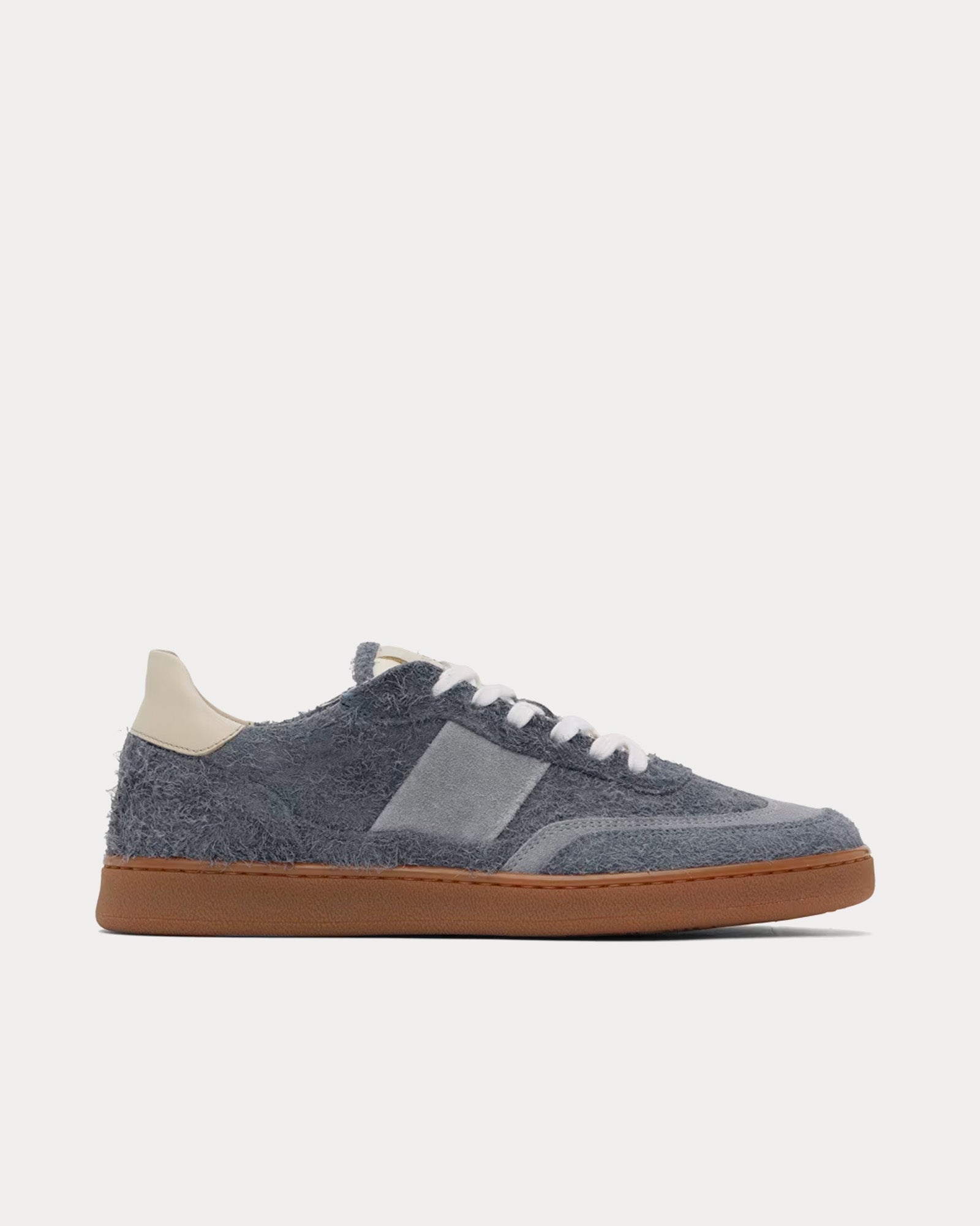 Collegium Pillar Court II Brushed Suede Pacific Blue Low Top Sneakers - 1