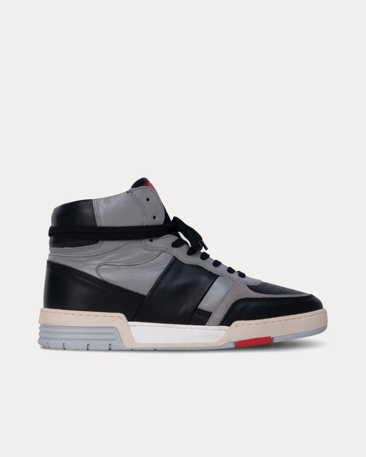 Collegium Pillar Destroyer II 'Devastator' Leather Black / Cement High Top Sneakers - 1