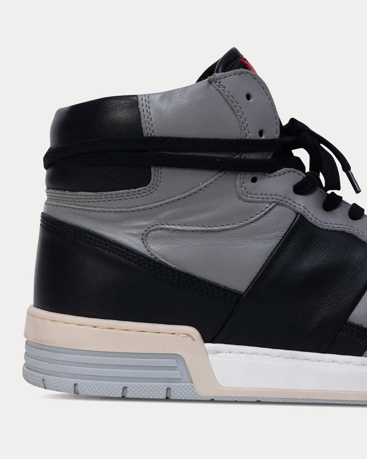 Collegium Pillar Destroyer II 'Devastator' Leather Black / Cement High Top Sneakers - 4