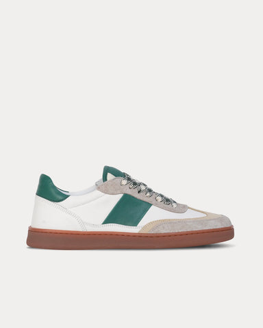 Collegium Pillar Court II Leather & Suede Quadrifoglio Low Top Sneakers