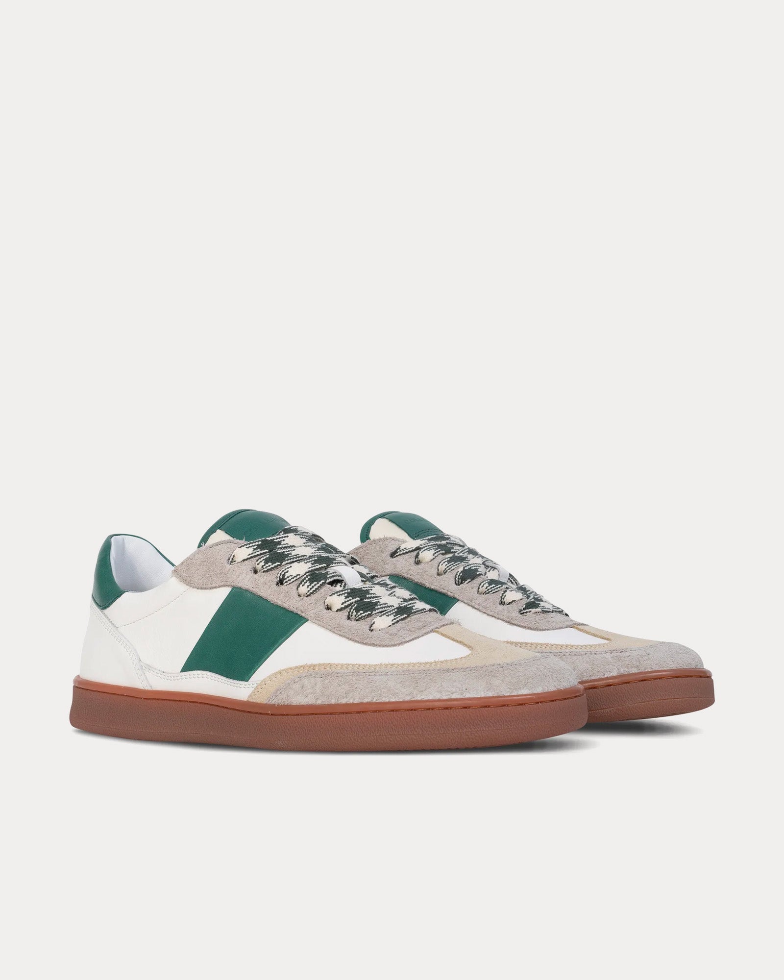 Collegium Pillar Court II Leather & Suede Quadrifoglio Low Top Sneakers - 2